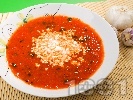 Рецепта Вкусна супа от печени чушки
